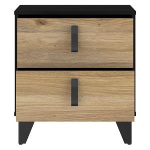 Obrazek Szafka nocna Liona LYAK011-M686 dąb Mauvella/dąb Cabezone
