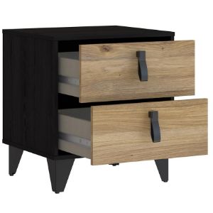 Obrazek Szafka nocna Liona LYAK011-M686 dąb Mauvella/dąb Cabezone