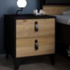 Obrazek Szafka nocna Liona LYAK011-M686 dąb Mauvella/dąb Cabezone