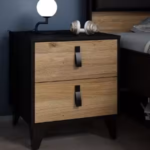 Obrazek Szafka nocna Liona LYAK011-M686 dąb Mauvella/dąb Cabezone