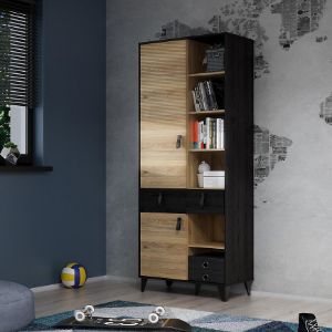 Obrazek Regał Liona LYAR721-M687 dąb Mauvella/dąb Cabezone