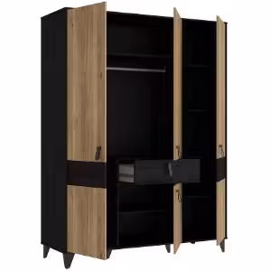 Obrazek Szafa ubraniowa 150 Liona LYAS831-M688 dąb Mauvella/dąb Cabezone