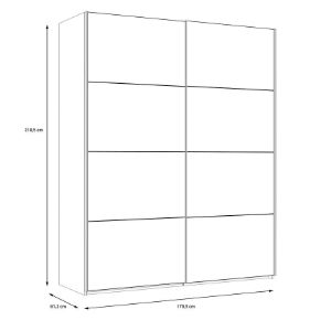 Obrazek Szafa ubraniowa 170 Liona LYAS82411-M688 dąb Mauvella/dąb Cabezone