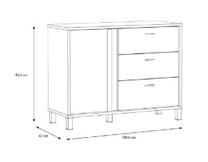 Obrazek Komoda Hayato HYTK221-M215