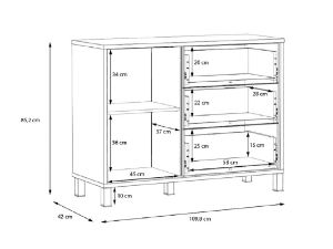 Obrazek Komoda Hayato HYTK221-M215