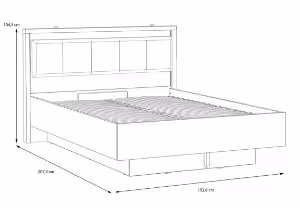 Obrazek Stelaż łóżka z podnoszonym wkładem Hayato HYTL1142B-M215
