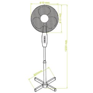 Obrazek Wentylator Floor 16" White VO0026 40W