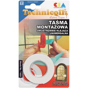 Obrazek  Technicqll Taśma Montaż Dwustronna 1,5x19mm T-693 