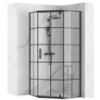 Obrazek Kabina prysznicowa Hex black 80x80x195