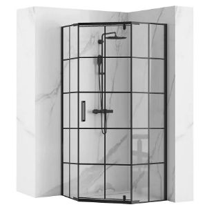 Obrazek Kabina prysznicowa Hex black 80x80x195