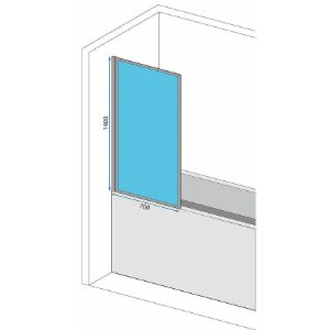 Obrazek Parawan nawannowy Lagos-1 Black 70x140