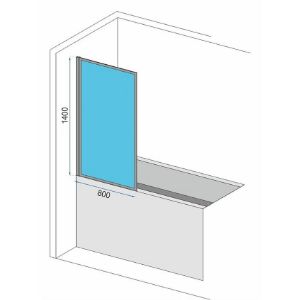 Obrazek Parawan nawannowy Lagos-1 Black 80x140