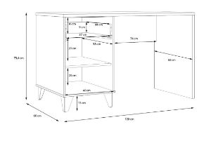Obrazek Biurko Lya LYAB211-M687