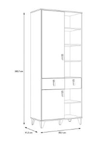 Obrazek Regał Lya LYAR721-M687