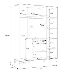 Obrazek Szafa Lya LYAS831-M688