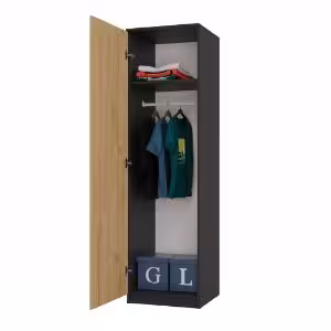 Obrazek Szafa Salomea antracyt/dąb artisan