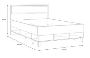 Obrazek Stelaż łóżka Lya LYAL1122-M687