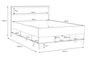 Obrazek Stelaż łóżka Lya LYAL1122-M687