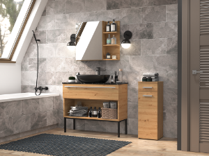 Obrazek Słupek łazienkowy Luiza 5D dąb artisan