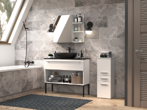 Obrazek Słupek łazienkowy Luiza 5 biały