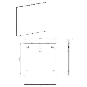 Obrazek Lustro Etos 80