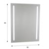 Obrazek Lustro LED 1 60x80