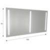 Obrazek Lustro LED 18 120x70