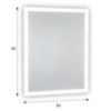Obrazek Lustro LED 40 60x80