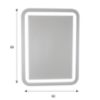 Obrazek Lustro LED 42 60x80