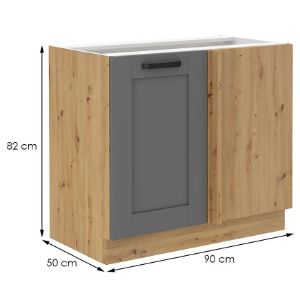 Obrazek Szafka kuchenna Luna dustgrey/artisan 105 ND 1F BB