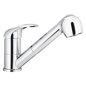 Obrazek Bateria zlewozmywakowa obrotowa z wyciąganą wylewką Indira