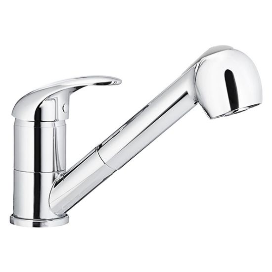 Obrazek Bateria zlewozmywakowa obrotowa z wyciąganą wylewką Indira