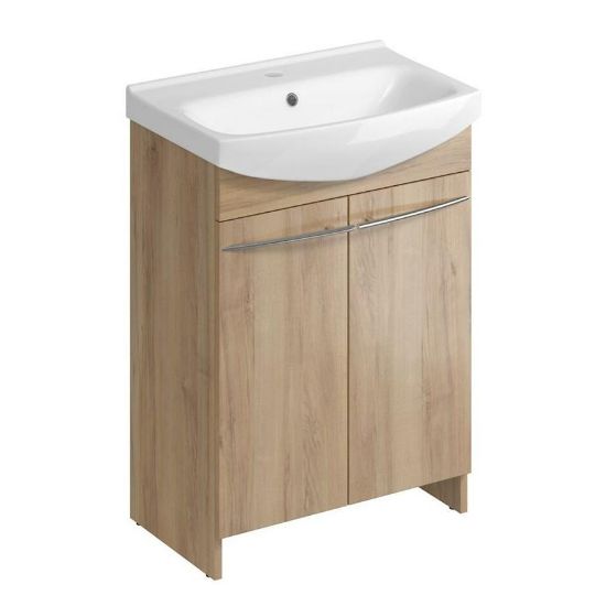 Obrazek Zestaw szafka z umywalką Arsena Cersania 60 orzech DSM