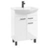 Obrazek Zestaw szafka z umywalką NOVELTY D50 2D1S biała
