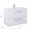 Obrazek Zestaw szafka z umywalką Boa Vista New 80 2S biały