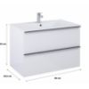 Obrazek Zestaw szafka z umywalką Merkado 80 2S biały