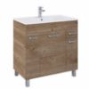 Obrazek Zestaw szafka z umywalką Uno 80 3D1S dąb canela