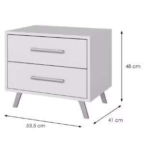 Obrazek Stolik nocny Bali biały