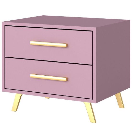 Obrazek Stolik nocny Bali 2 śliwka