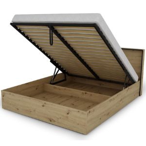 Obrazek Łóżko Capannoli 160 dąb artisan/czarny 