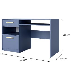 Obrazek Biurko Bali 2 zgaszony błękit