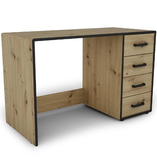 Obrazek Biurko Capannoli 120 4S dąb artisan/czarny