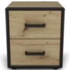 Obrazek Szafka nocna Capannoli 40 2s dąb artisan/czarny