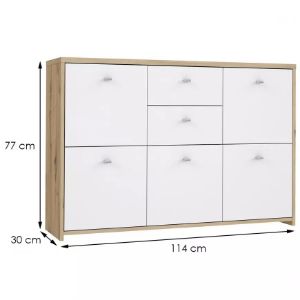 Obrazek  Komoda Best Chest Dąb Artisan/Biały 3