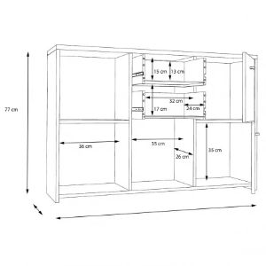 Obrazek  Komoda Best Chest Dąb Artisan/Biały 3