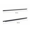 Obrazek Uchwyty krawędziowe Cetina czarne 60 cm (2 szt)