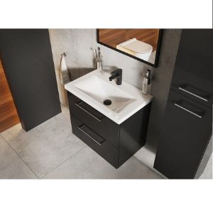 Obrazek Zestaw szafka z umywalką Boa Vista New 60 2S czarny