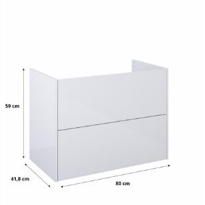 Obrazek Szafka podumywalkowa Cetina 80 2S biały