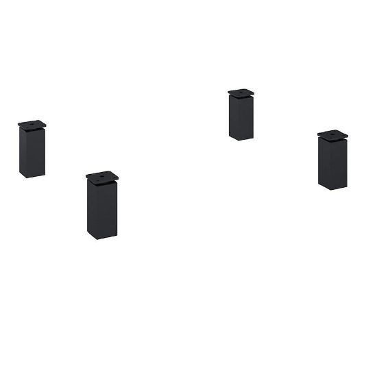 Obrazek Noga Uno 40x40x100 czarna (4 szt)