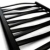 Obrazek Grzejnik łazienkowy Łezka 3D Ł3D 12/40 czarny 675x440 mm 